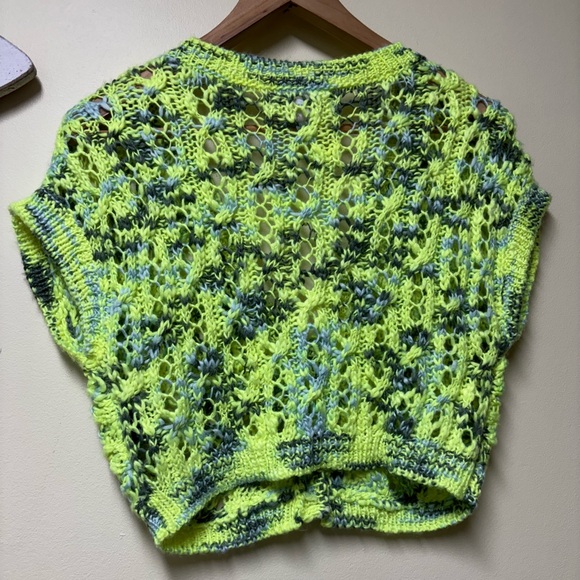 Urban Outfitters Bright Crocheted Concert Cardigan - Size Large - Picture 9 of 13
